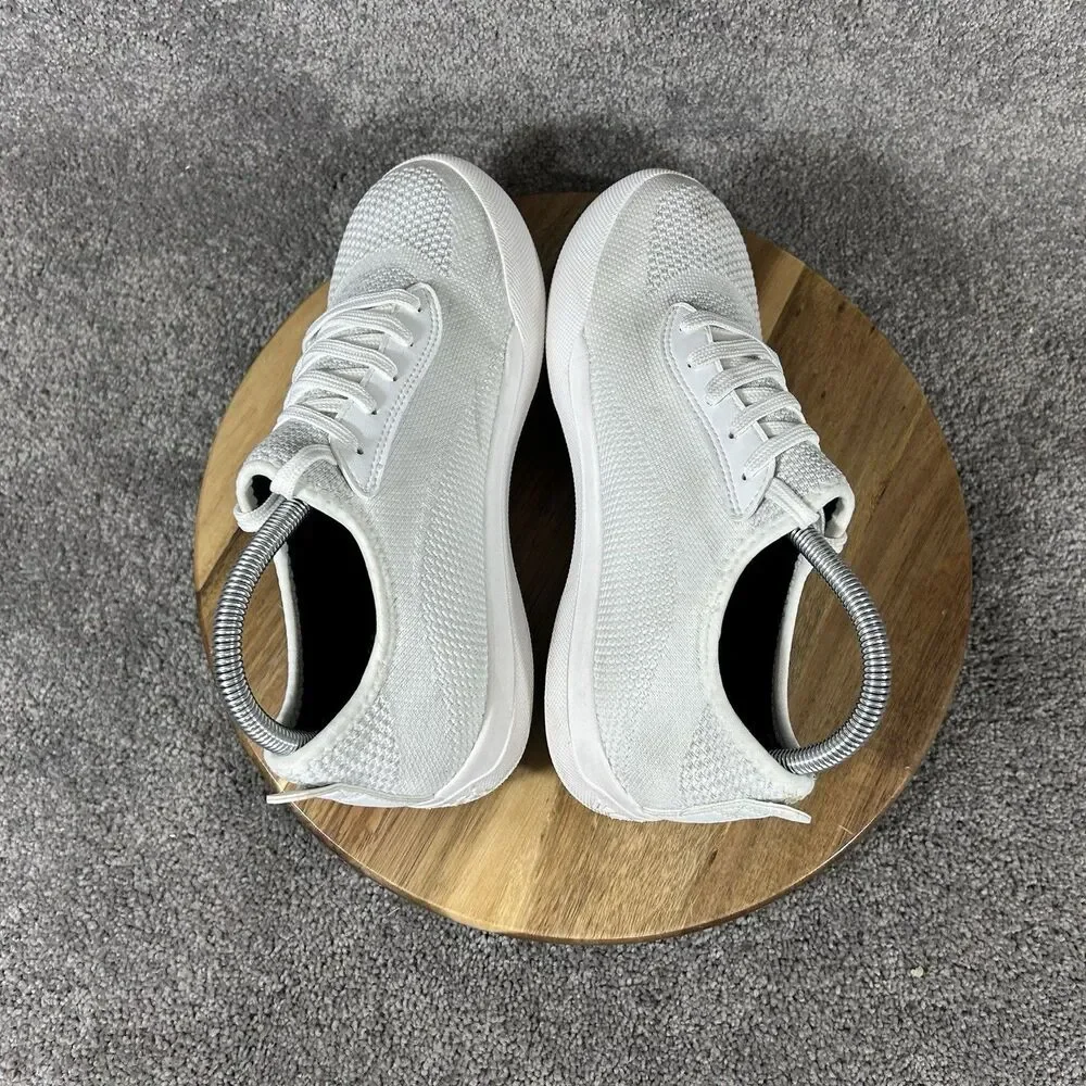 Vessi Weekend Classic Women’s Size 8 Marble White Casual Athletic Shoes Used